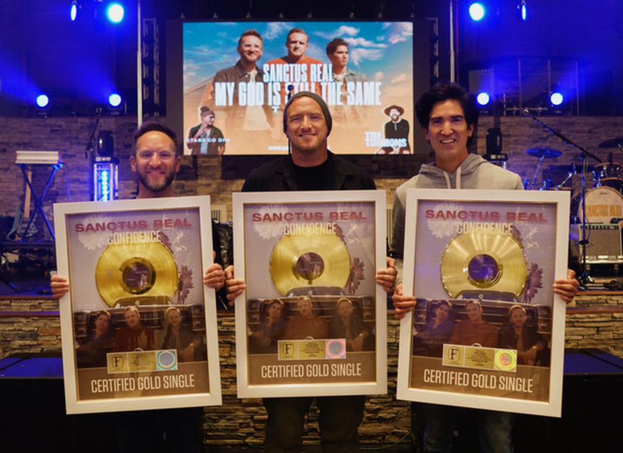 Sanctus Real Receives RIAA Gold Certification For 'Confidence', New Song Goes For Adds Today 'Won't Let Me Go'