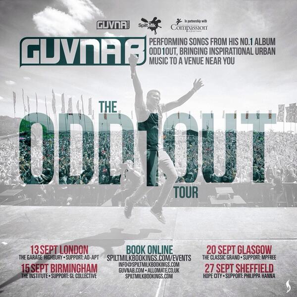 Guvna B Announces Four-Date UK 'Odd 1 Out Tour'