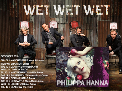 Philippa Hanna To Support Wet Wet Wet On Ten-Date UK Tour