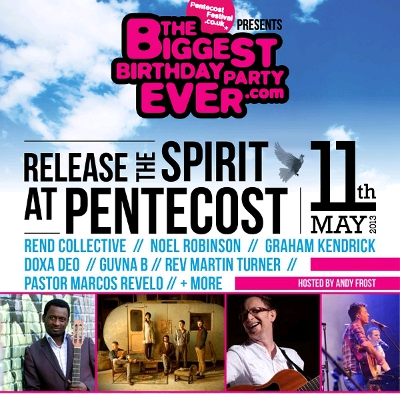 Rend Collective, Noel Robinson, Graham Kendrick & Guvna B For Pentecost Festival 2013