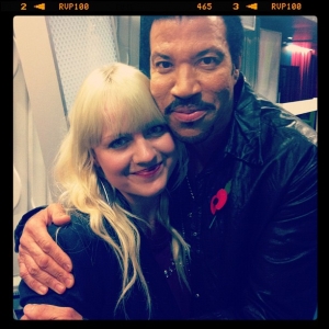 Philippa Hanna with Lionel Richie