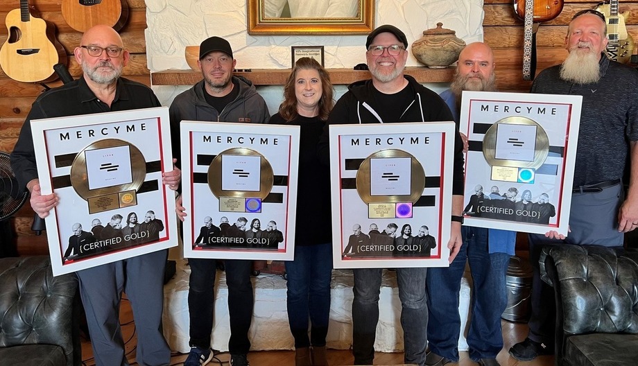 MercyMe Wraps Up 2021 with RIAA Certifications, Billboard Year-End Charts, and Music City Baseball