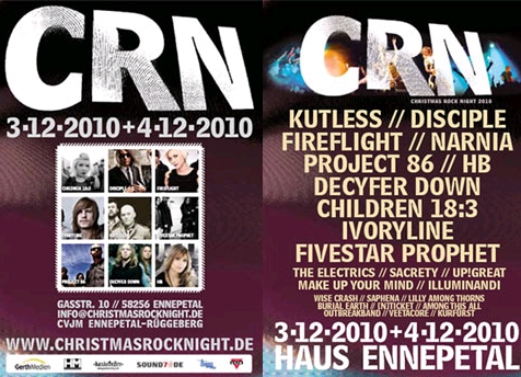 Bands From US, UK & Europe To Perform At Germany's Christmas Rock Night 2010