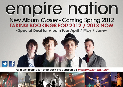 Empire Nation To Release New Album 'Closer' Plus Single & Video